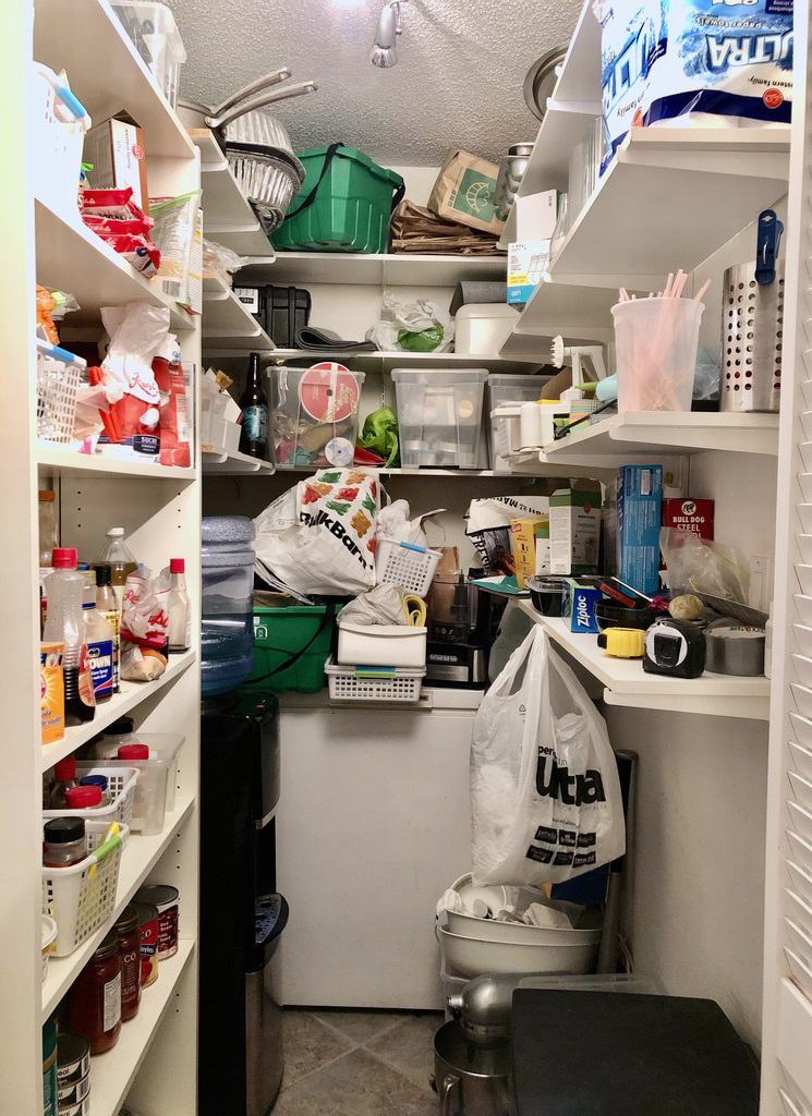 Overpacked pantry closet in the Tri-Cities